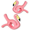 thumbnail image 1 of O2COOL Boca Plastic Beach Towel Boca Clips - Flamingo Shape (2 Clips), 1 of 5