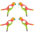 thumbnail image 1 of O2COOL Boca Plastic Beach Towel Boca Clips - Parrot, 2 Pack (4 Clips), 1 of 4
