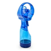 O2COOL Deluxe Handheld Battery Powered Water Misting Fan Blue - New 3.7 inch by 10.6 inch