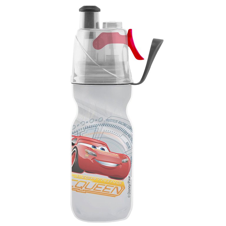 O2 COOL Mist 'N Sip Disney Cars 3 Lighting McQueen 12oz Water Bottle