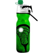 O2COOL Mist N' Sip 20 fl oz No Leak Pull Top Sprout Sports Water Bottle, Single, Lacrosse