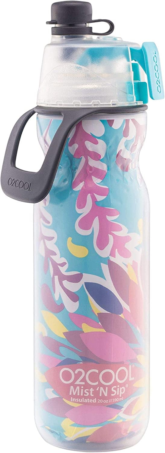 O2COOL Mist 'N Sip Kids Squeeze Mist Water Bottle 12 oz Owls Insulated BPA  Free