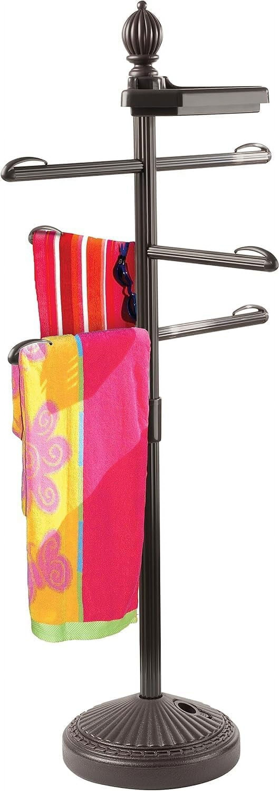 O2COOL Pool & Spa Valet™, Adjustable Pool & Patio Towel Holder, Towel