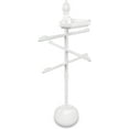 thumbnail image 1 of O2COOL White Finish Pool & Spa Valet, Adjustable Pool & Patio Towel Rack Stand, Pool Accessories, Weighted Base Outdoor Pool Rack, 1 of 6