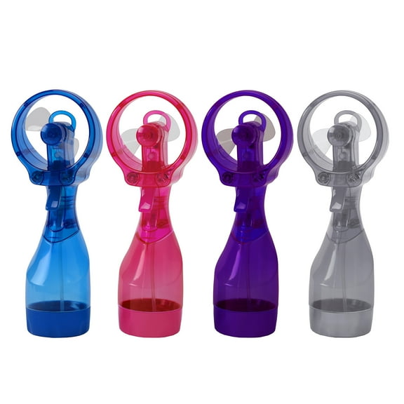 O2COOL 3.5 inch Battery Powered Misting Fan for Personal Cooling, Random Color
