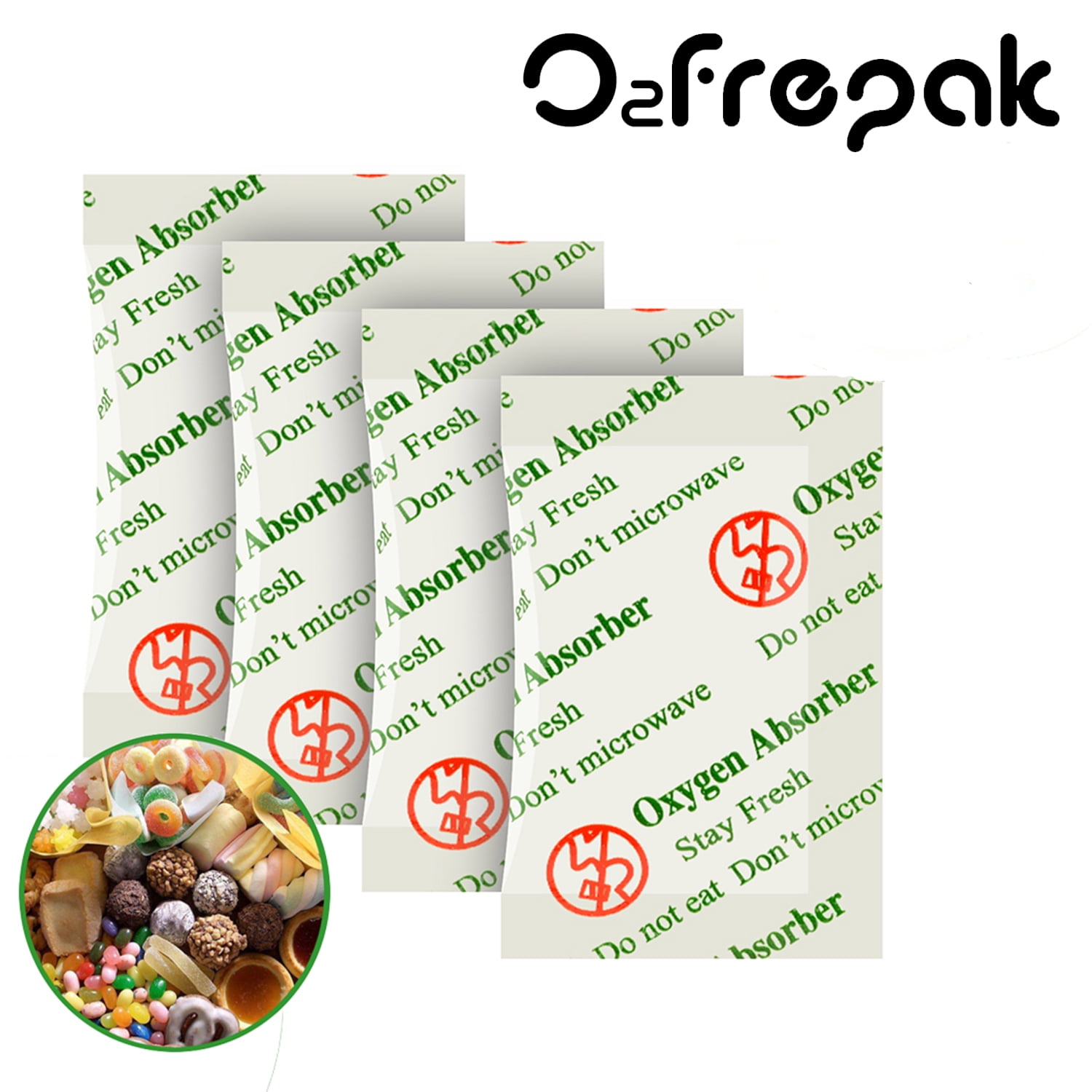 O2frepak 100CC(100Packets) Moisture Absorber Food Grade Oxygen