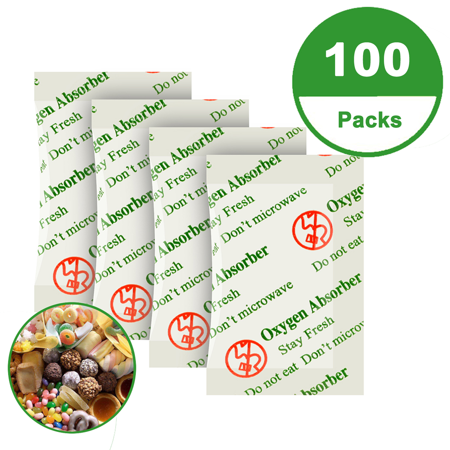 Silica Gel Packs 1 Gram 100 Packets Desiccant Moisture Absorbers for