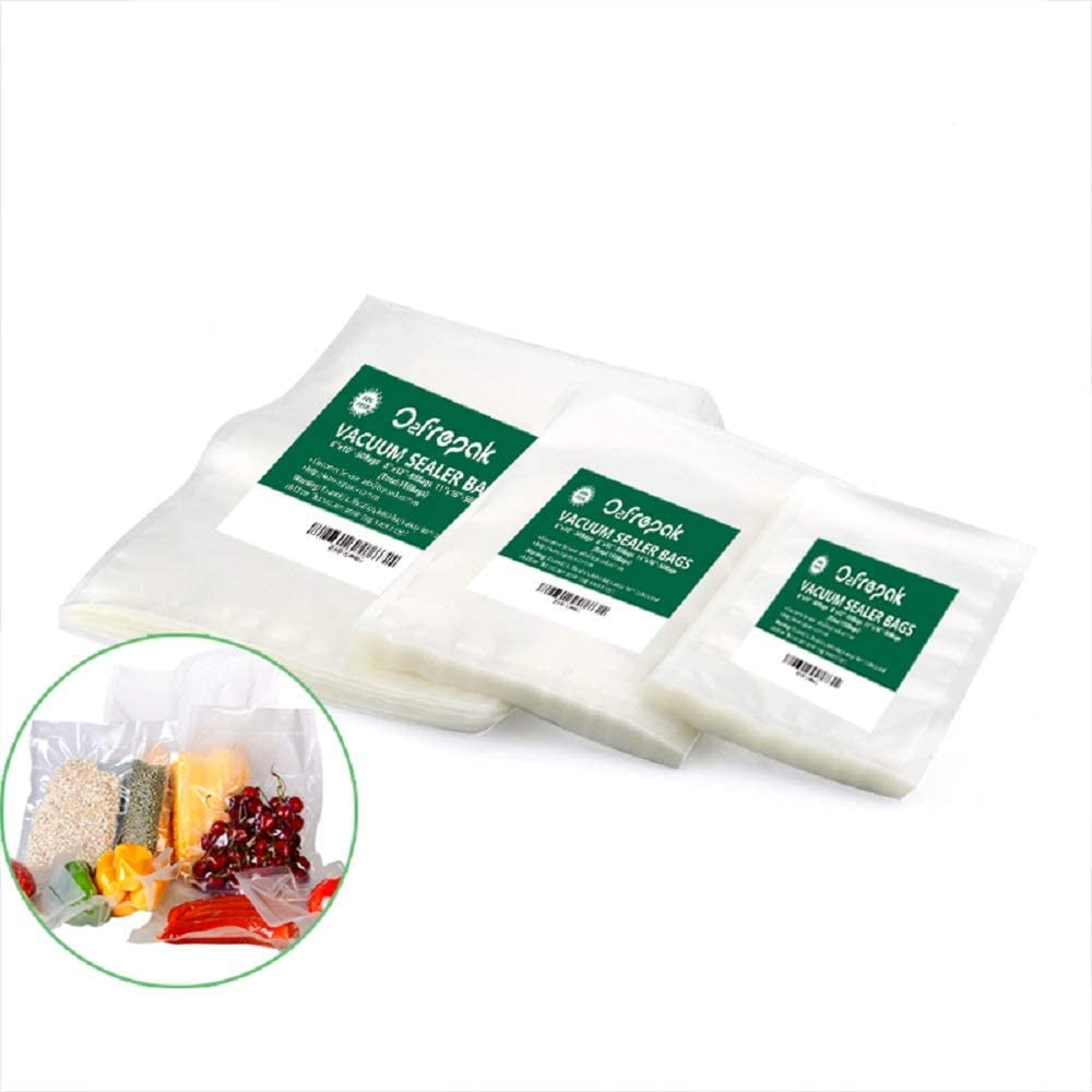 O2frepak Combo Pack 150 Vacuum Sealers Bags Pints (6"x10"), Quarts (8