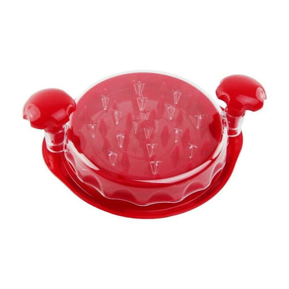 O2frepak Chicken Shredder Large Chicken Breast Shredder Tool Twist, Visible Meat Shredder Machine, Anti-Slip Strip, Ergonomic Handle, BPA Free, Suitable for Pork Beef Chicken(Red)