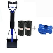 O2frepak Pet Pooper Scooper for Dogs and Cats , 60cm Foldable Long Handle,Pooper Scooper with Bag