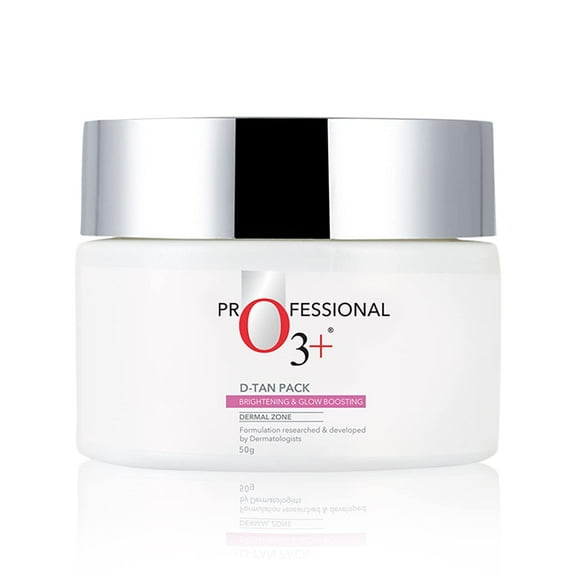 O3+ D-Tan Professional Pack For Instant Tan Removal For All Skin Types - Suitable For All Skin Types, 50Gm | Detan Pack For Tan Removal