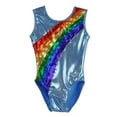 thumbnail image 1 of O3GL035 - Obersee Girls Gymnastics Leotard One-Piece Athletic Activewear Girl's Dance Outfit Girls'  Women's Sizes - Rainbow Arc, 1 of 3
