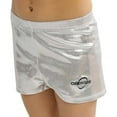 thumbnail image 1 of O3GS003 Obersee | Gymnastics Shorts for Girls | Girls'  Women's Sizes | Girls' Dance Shorts | Silver, 1 of 4