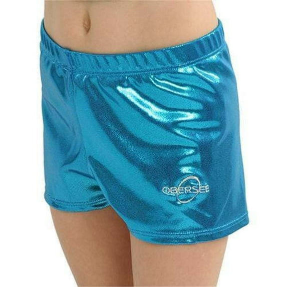 O3GS006 Obersee | Gymnastics Shorts for Girls | Girls' Women's Sizes | Girls' Dance Shorts | Turquoise