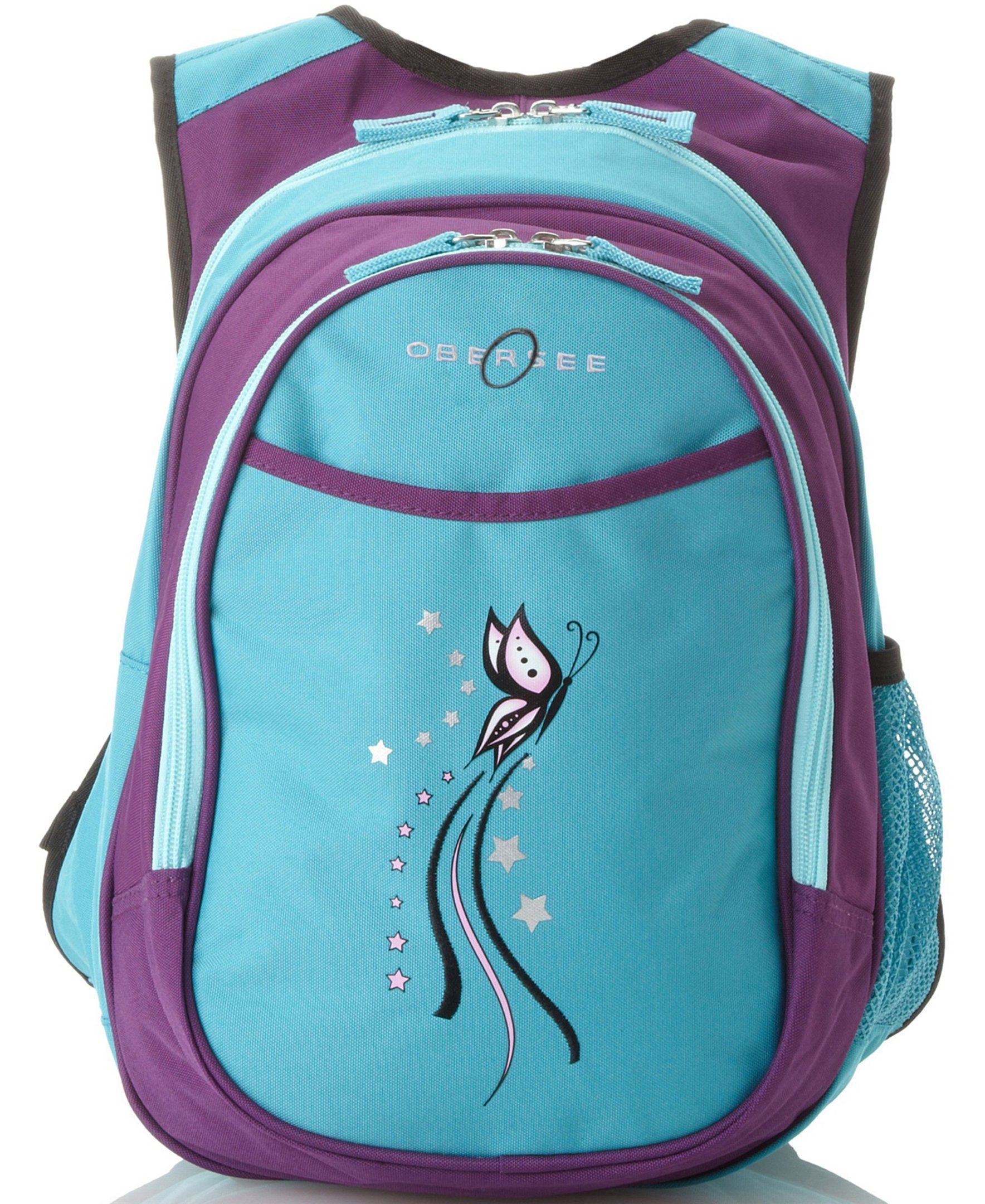 O3KCBP004 Obersee Mini Preschool All-in-One Backpack for Toddlers and Kids with integrated Insulated Cooler | Butterfly - image 1 of 5