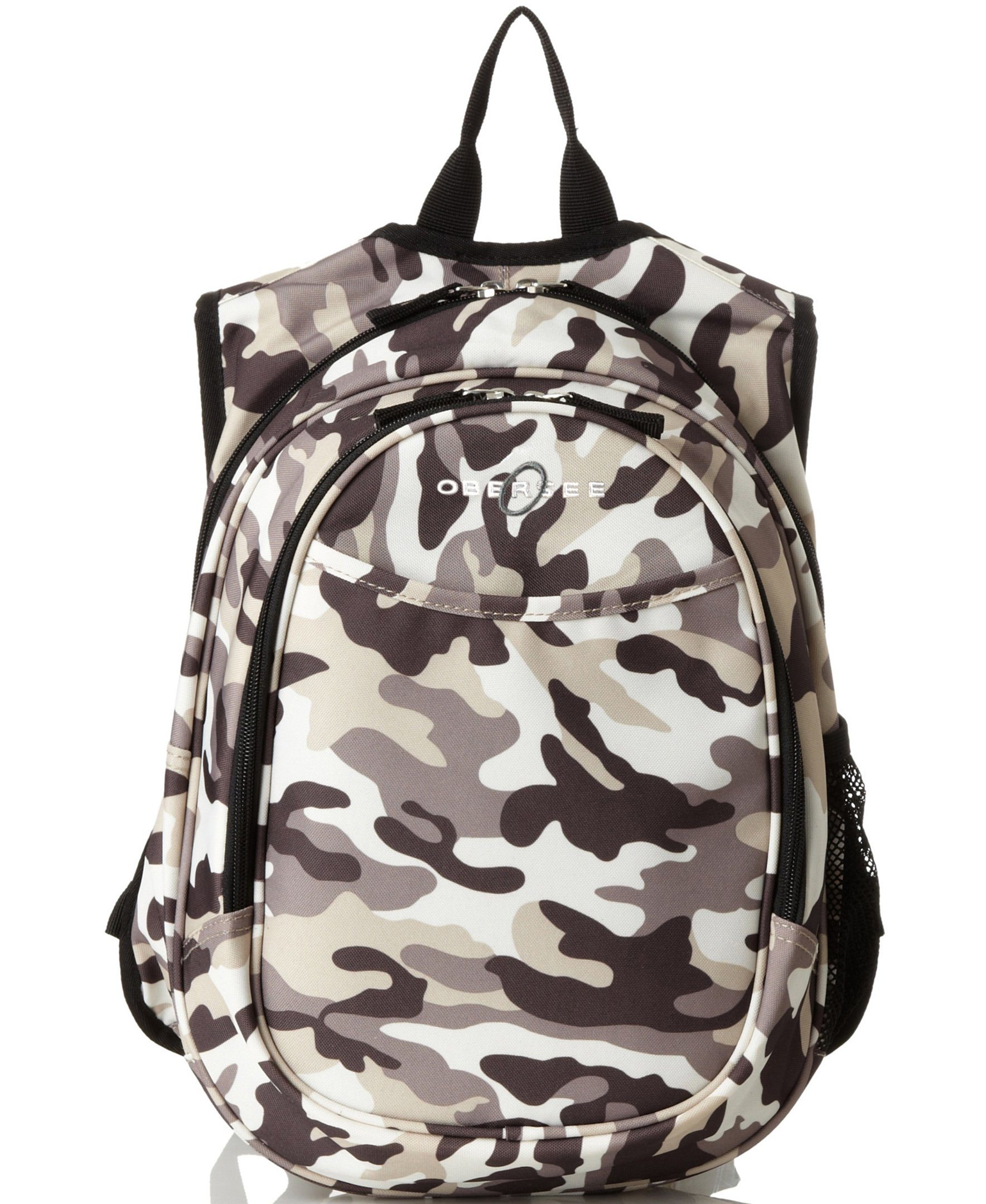 O3KCBP009 Obersee Mini Preschool All-in-One Backpack for Toddlers and Kids with integrated Insulated Cooler | Camo Camouflage - image 1 of 6