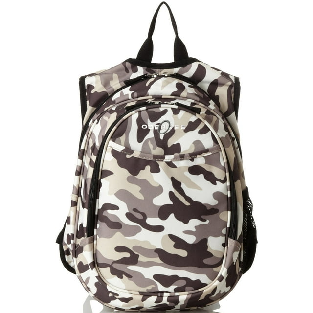 O3KCBP009 Obersee Mini Preschool All-in-One Backpack for Toddlers and Kids with integrated Insulated Cooler | Camo Camouflage