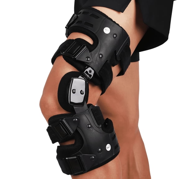 OA Unloader Knee Brace for Men and Women Adjustable Support for Meniscus Tear, Arthritis, Osteoarthritis, Post-op Pain Relief (Left)