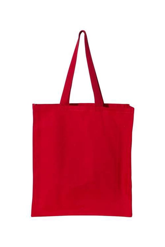 Canvas Shopper Tote Red