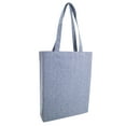 thumbnail image 1 of OAD - Midweight Recycled Gusseted Tote - OAD106R - Heather Medium Blue, 1 of 5