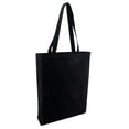 thumbnail image 1 of OAD - Midweight Recycled Gusseted Tote - OAD106R - Recycled Black - Size: One Size, 1 of 5
