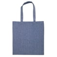 thumbnail image 1 of OAD - Midweight Recycled Tote Bag - OAD113R - Heather Medium Blue - Size: One Size, 1 of 2