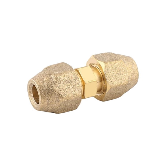 OADUKQ Brass Pipe Union Connector, 1 Flared Double-Ended Copper Pipe Union, Hvac Mini-Split Line Extensions and Repairs, 2 in