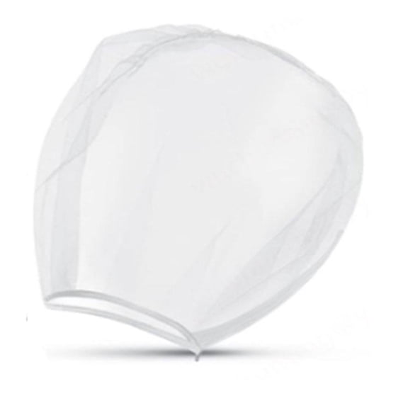 OADUKQ Bridal Veil Face Mask, Mesh Makeup Protector Hood, Wedding Dress Fittings and Bridal Makeup, White, 12.2 X 12.2 in