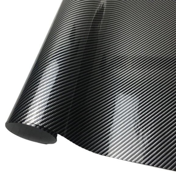 OADUKQ Carbon Fiber Car Vinyl Wrap Film, 3D Textured PVC Film, Automotive Interior Trim Panels, Nan, Black, 11.81 X 39.37 in