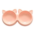 thumbnail image 1 of OADUKQ Cat Bowl, Double Bowl Cat Feeder with Cat Ear Design, Cats and Small Dogs in Apartments, Pink, 11.22 X 5.71 X 1.18 in, 1 of 7