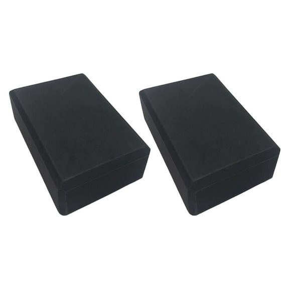 OADUKQ High-Density Yoga Blocks, Beveled Edge Grip, 2-Piece Pack, Black