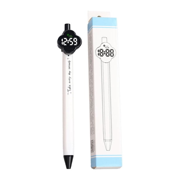 OADUKQ Round Beads, Black Clover Clock Pen, One Size