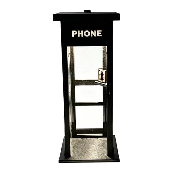 OADUKQ Vintage Phone Booth Ambient Lamp, Cordless Button Cell Powered Retro, Bedside Table Study Desk, Nan, 8.54 X 3.54 X 3.54 in