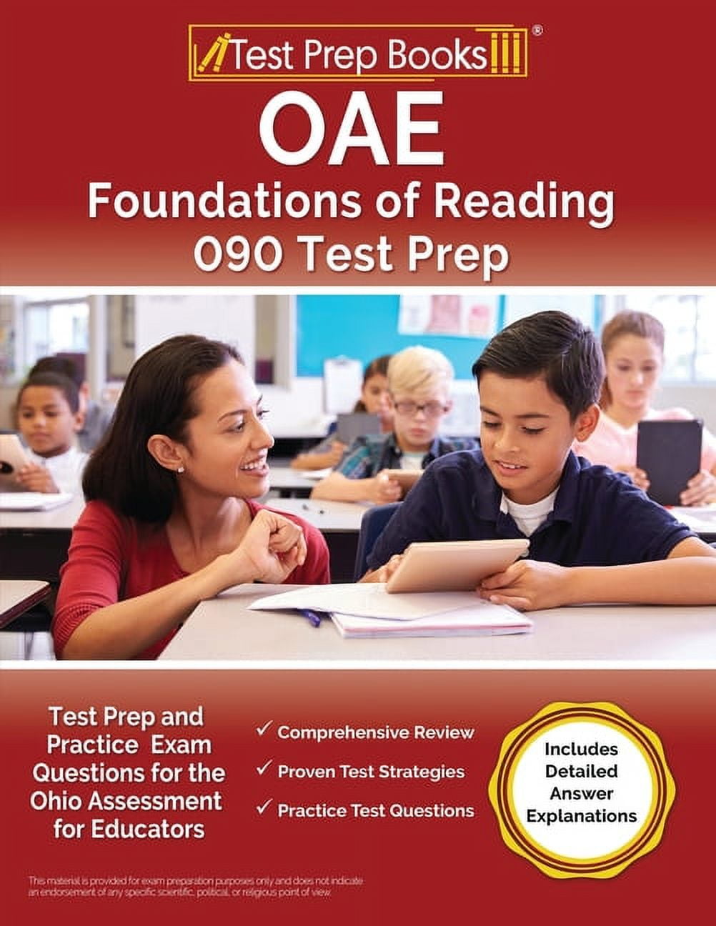 OAE Foundations of Reading 090 Test Prep and Practice Exam Questions for  the Ohio Assessment for Educators [Includes Detailed Answer Explanations]  (Paperback) - Walmart.com
