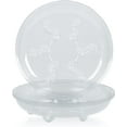 thumbnail image 1 of OAKBAY 5 Pieces of 10 inch Clear Thick Plastic Heavy Duty Sturdy Plant Saucer Drip Trays for pots (10"), 1 of 4