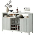 thumbnail image 1 of OAKHAM Bar Cabinet with Wine Rack, Wine Bar Buffet Cabinet with Storage, Liquor Bar Buffet Sideboard, Pale Oak, 1 of 11