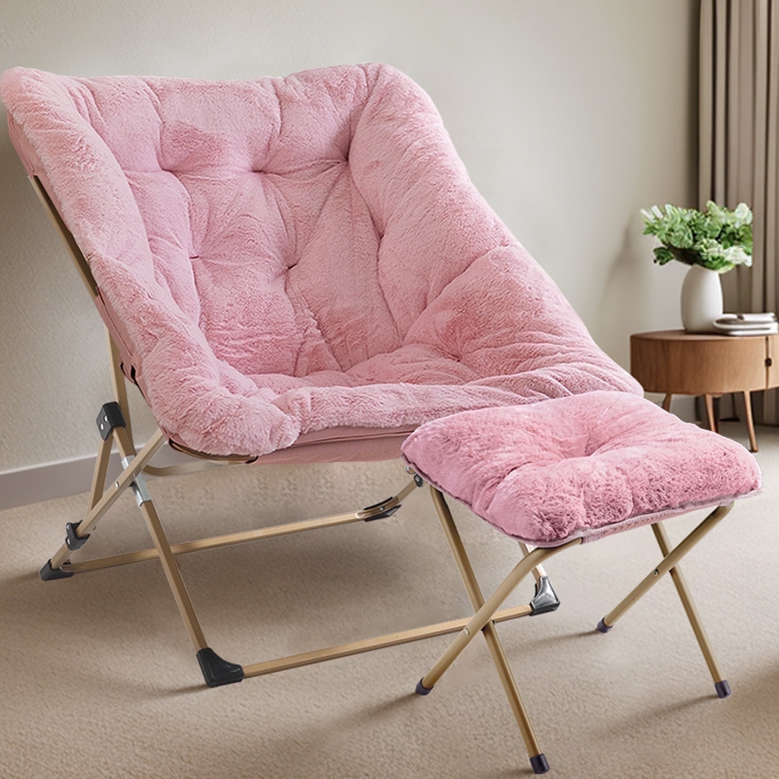 Fluffy Bedroom Saucer Chair Cozy Chair Furry Chair Walmart