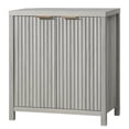 thumbnail image 1 of OAKHAM Fluted Sideboard Buffet, Storage Cabinet with Adjustable Shelves, Pale Oak, 1 of 7