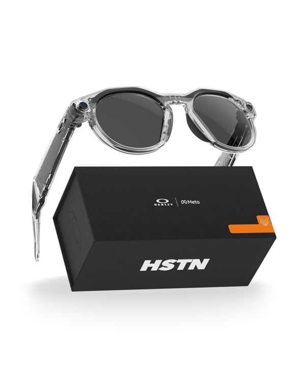 Oakley Meta HSTN, Clear, Transitions® Grey Lenses | Smart AI Glasses, Camera, Audio, Video Recording