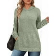 thumbnail image 1 of OALUXE Hoodies for Women Long Sleeve Shirts Pullover Sweatshirts Casual Fall Tunic Tops with Pocket, 1 of 7