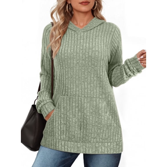 OALUXE Hoodies for Women Long Sleeve Shirts Pullover Sweatshirts Casual Fall Tunic Tops with Pocket