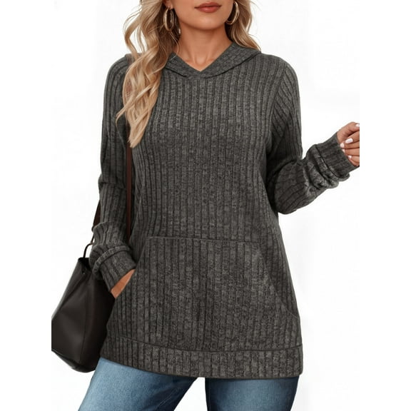 OALUXE Hoodies for Women Long Sleeve Shirts Pullover Sweatshirts Casual Fall Tunic Tops with Pocket