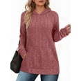 thumbnail image 1 of OALUXE Hoodies for Women Long Sleeve Shirts Pullover Sweatshirts Casual Fall Tunic Tops with Pocket, 1 of 7