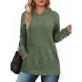 thumbnail image 1 of OALUXE Hoodies for Women Long Sleeve Shirts Pullover Sweatshirts Casual Fall Tunic Tops with Pocket, 1 of 7