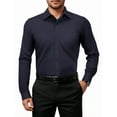 thumbnail image 1 of OALUXE Mens Dress Shirts Formal Long Sleeve Button Down Business Solid Shirt, 1 of 7