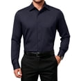 thumbnail image 1 of OALUXE Mens Dress Shirts Formal Long Sleeve Button Down Business Solid Shirt, 1 of 7