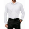 thumbnail image 1 of OALUXE Mens Dress Shirts Formal Long Sleeve Button Down Business Solid Shirt, 1 of 7
