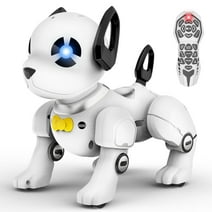 OALYIP Remote Control Robot Dog Toy, RC Dog Programmable Smart Interactive Robotic Pets, RC Stunt Robot Toys Dog Imitates Animals Music Dancing Handstand Push-up Follow Functions for Boys Girls Toy