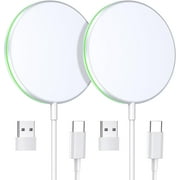 OANDYS Magnetic Wireless Charger iPhone 14/13/12 Series USB-A/Type-C Charger, 2 Pack