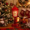 thumbnail image 1 of OANLKGI Christmas Lamp Post Light 8.46 x 3.15 IN Resin Design Resin Tabletop Lantern with Soft Warm Glow Holiday Street Lamp Decoration for Mantel Shelf Table christmas decorations Red, 1 of 5